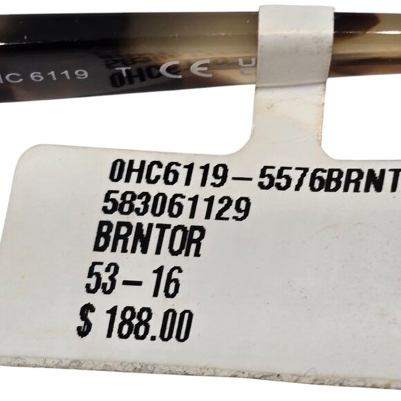 Coach Womens Tortoise Eyeglass Frames OHC6119 5576BRNTOR 53-16 RX Ready - Picture 6 of 6